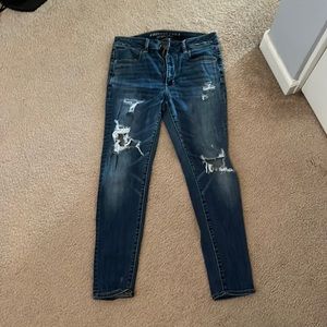 american eagle ripped jeans